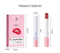 HKM-760595 Cool Smoke Tube Matte Lipstick - Versatile Application with 4 Color Options for Sensitive Skin