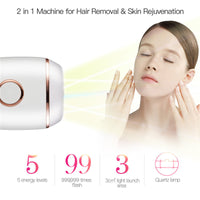HKM-294611 IPL Laser Hair Removal Device for Whole Body Use with Multiple Adapter Options