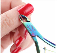 HKM-835283 Rainbow Manicure Cuticle Nipper in Stainless Steel for All Skin Types