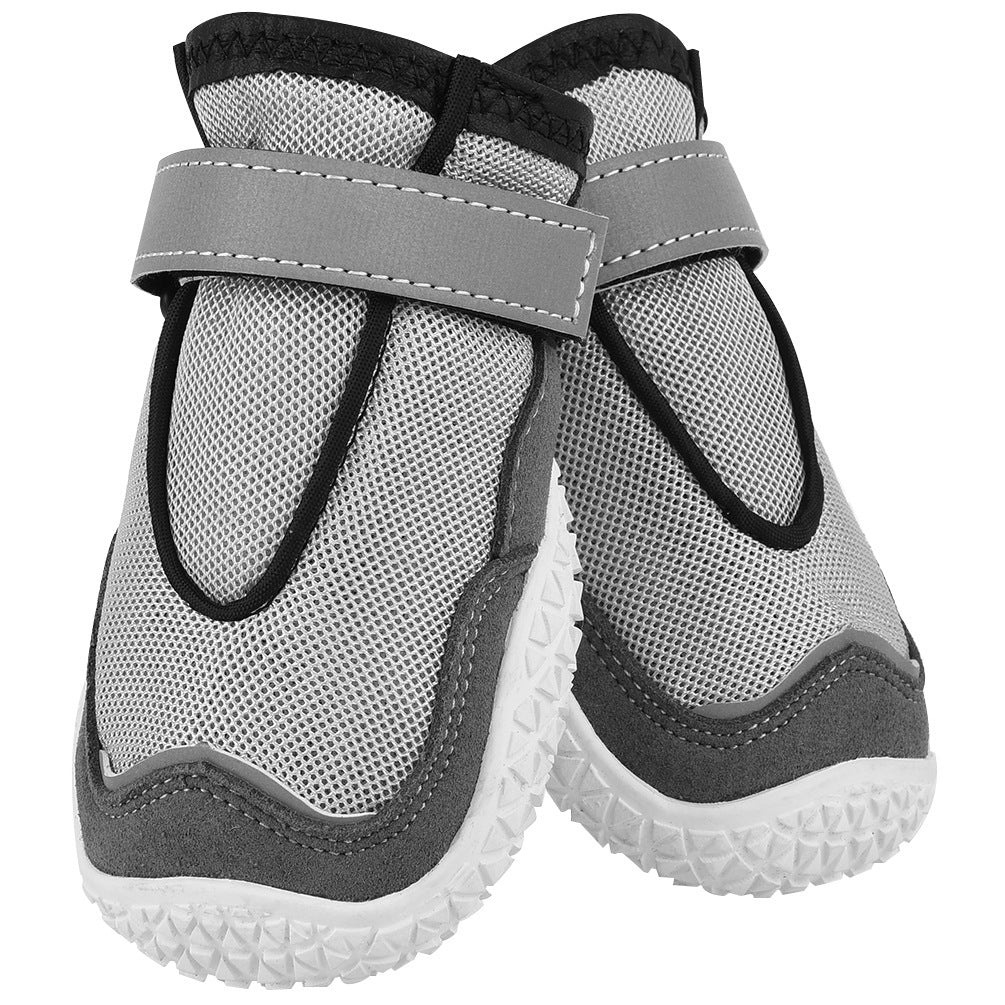 HKM-837843 Breathable and Wear-Resistant Dog Shoes with Rubber Outsole - Available in Various Sizes