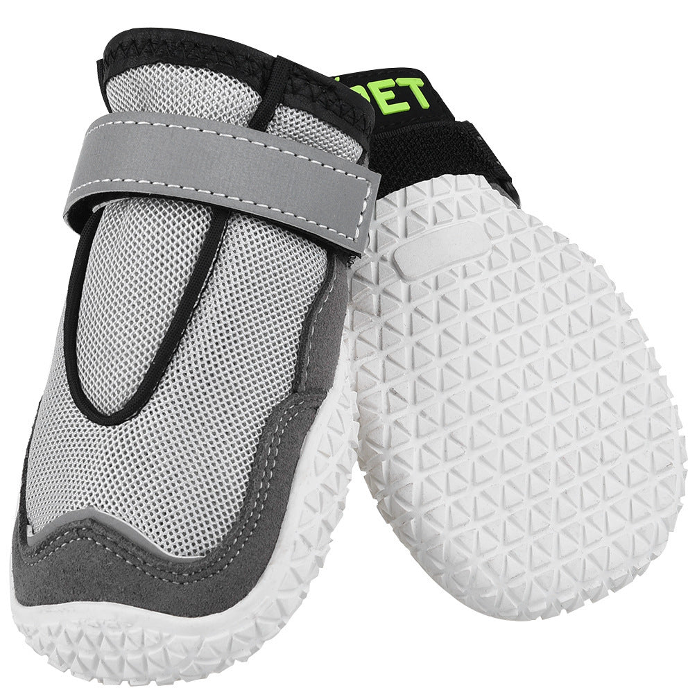 HKM-837843 Breathable and Wear-Resistant Dog Shoes with Rubber Outsole - Available in Various Sizes