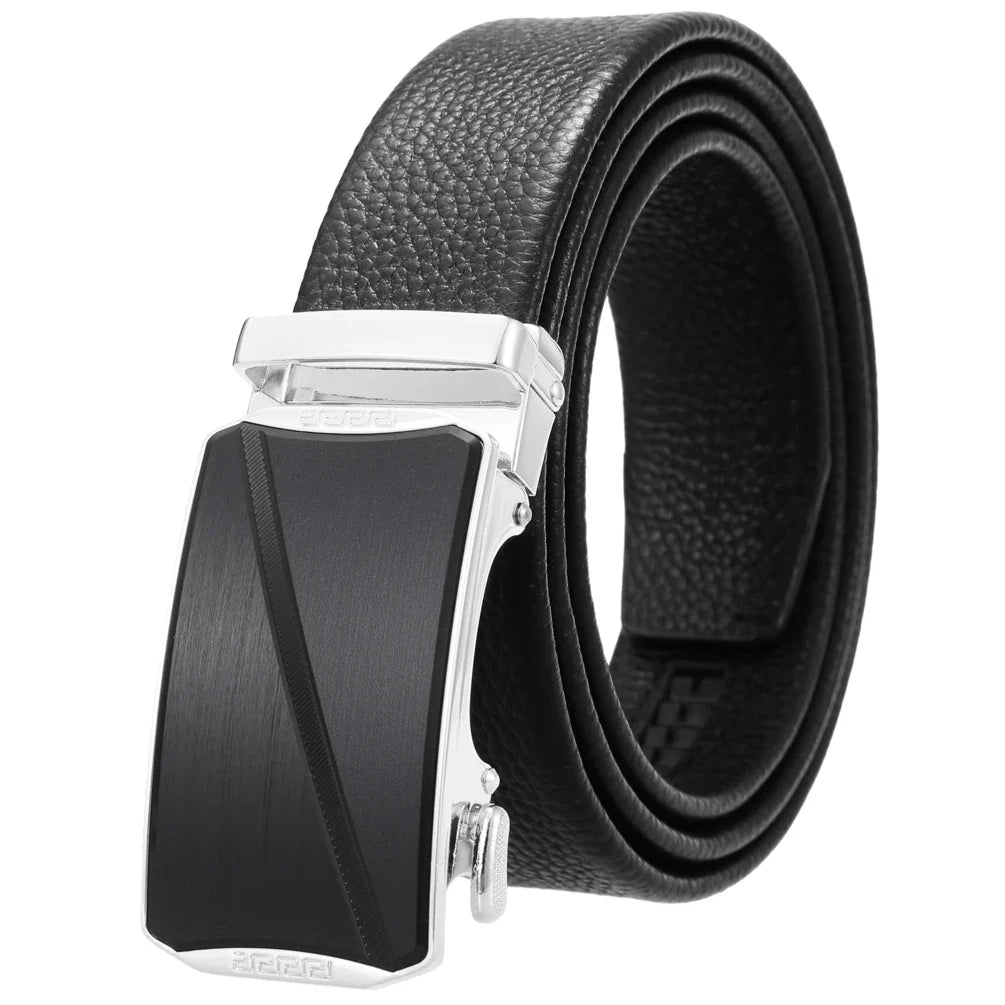 HKM-685331 Genuine Leather Men's Belt with Stylish Design for Everyday Wear