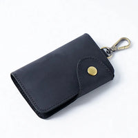 HKM-041491 Handmade Leather Multi-functional Key Case and Card Holder for Men and Women