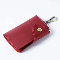 HKM-041491 Handmade Leather Multi-functional Key Case and Card Holder for Men and Women