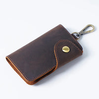 HKM-041491 Handmade Leather Multi-functional Key Case and Card Holder for Men and Women