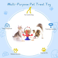HKM-940371 Interactive Cat and Dog Puzzle Toy with Snack Dispenser and Rotating Bell