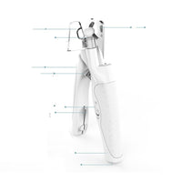 HKM-152339 Rechargeable LED Pet Nail Clippers with Nail Collector and Precision Blade Design