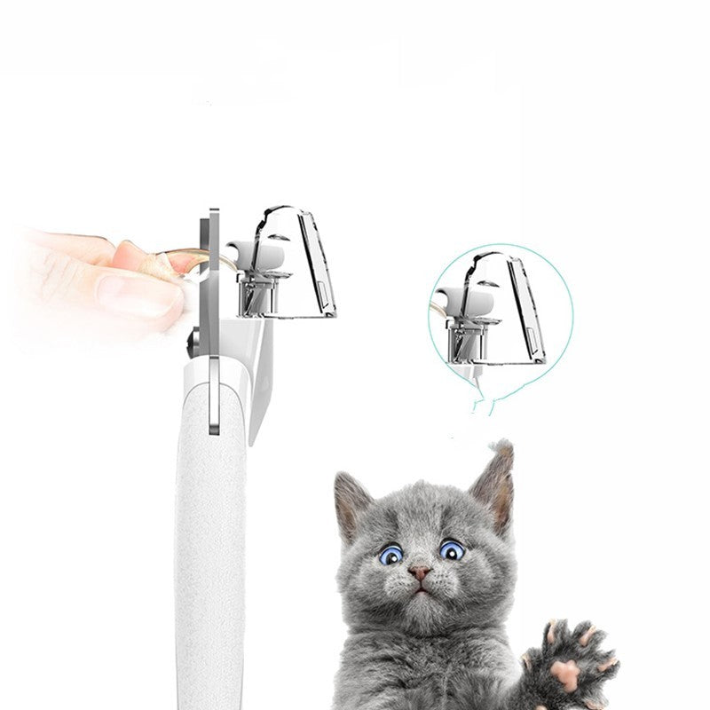 HKM-152339 Rechargeable LED Pet Nail Clippers with Nail Collector and Precision Blade Design
