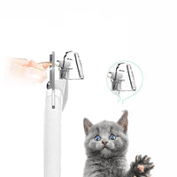 HKM-152339 Rechargeable LED Pet Nail Clippers with Nail Collector and Precision Blade Design
