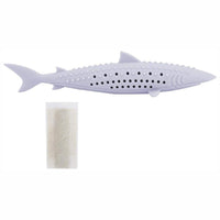 HKM-546835 Catnip-Infused Silicone Fish Shape Chew Toy for Dental Care and Playtime