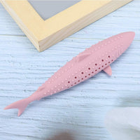 HKM-546835 Catnip-Infused Silicone Fish Shape Chew Toy for Dental Care and Playtime