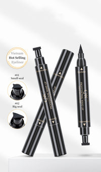 HKM-658835 Waterproof Non-Smudge Black Wing Liquid Eyeliner Pen for Precise Application