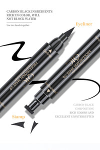 HKM-658835 Waterproof Non-Smudge Black Wing Liquid Eyeliner Pen for Precise Application