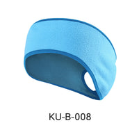 HKM-427667 Fleece-Lined Sports Headband for Running and Yoga, Ear Coverage and Ponytail Compatibility