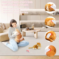HKM-906451 Handheld Electric Pet Massage Brush with Vibration for Cats and Dogs - TPE Soft Tooth Grooming Tool - Portable and Compact