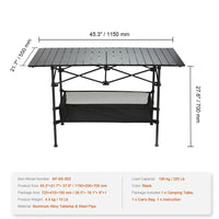 HKM-466643 Portable Outdoor Folding Picnic Table with Carrying Bag - 120 x 70 x 55 CM