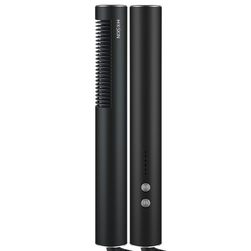 HKM-347539 Dual-Purpose Ceramic Curling Iron for Straightening and Curling - 21mm-30mm Diameter, Fast Heating