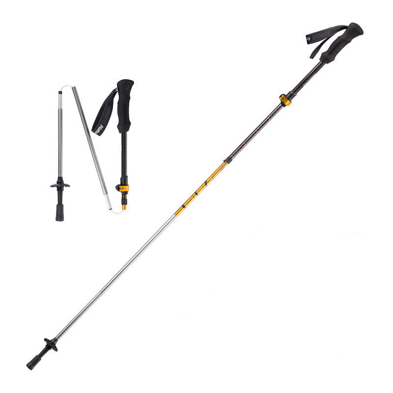 HKM-226067 Lightweight Adjustable Outdoor Folding Trekking Poles for Hiking and Trail Walking