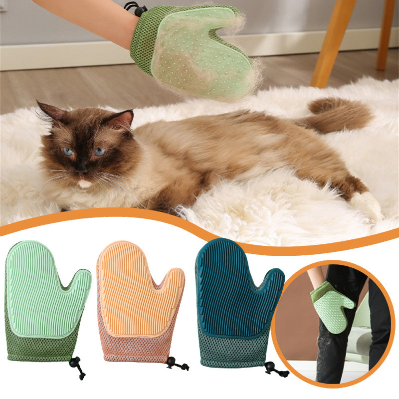 HKM-970835 Pet Grooming Glove for Hair Removal and Bathing – Effective Mitt for Shedding and Daily Care