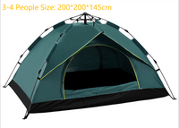 HKM-268883 Automatic Hexagonal Double-Layer Camping Tent for Multiple People - Rain-Resistant Outdoor Shelter