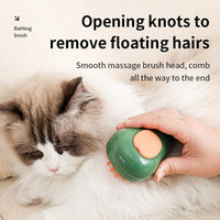 HKM-724051 3 in 1 Pet Grooming Steam Brush for Cats and Dogs - Self-Cleaning, Water Spray Function, Gentle Massage, and Portable Design