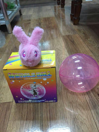 HKM-758099 Plush Small Animal Ball Toy for Hamsters, Squirrels, and Rabbits - 12.5cm