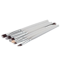 HKM-853139 6-Piece Essential Eye Makeup Brush Set for Eyeshadow, Eyebrow, Lip, and Eyeliner Applications