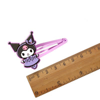 HKM-754195 Cartoon Kuromi Seaside Clip Hairpin for Children in Purple and Pink