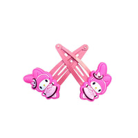 HKM-754195 Cartoon Kuromi Seaside Clip Hairpin for Children in Purple and Pink