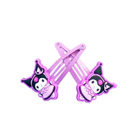 HKM-754195 Cartoon Kuromi Seaside Clip Hairpin for Children in Purple and Pink