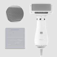HKM-755667 Teddy Integrated Hair Dryer and Brushing Comb with Wireless Convenience, Adjustable Heat and Speed