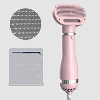 HKM-755667 Teddy Integrated Hair Dryer and Brushing Comb with Wireless Convenience, Adjustable Heat and Speed