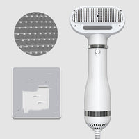 HKM-755667 Teddy Integrated Hair Dryer and Brushing Comb with Wireless Convenience, Adjustable Heat and Speed