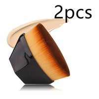 HKM-803411 Foundation Brush with Earth-Friendly Carrying Case for Powder, Liquid, Cream, and Blush Application
