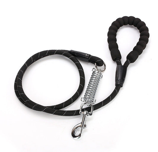 HKM-972499 Reflective Nylon Dog Traction Belt Leash - 1.2cm x 1.5m, All-Season Design