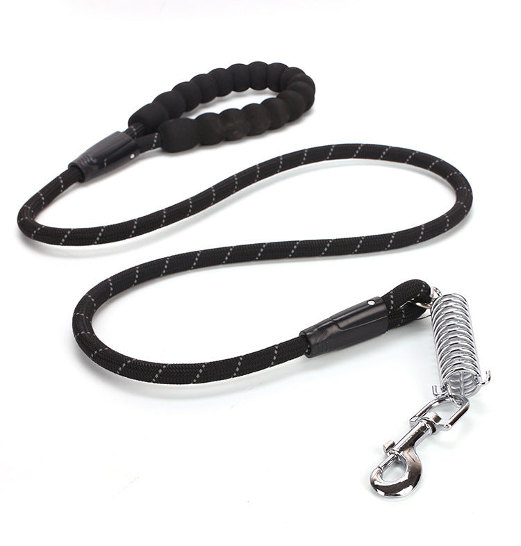 HKM-972499 Reflective Nylon Dog Traction Belt Leash - 1.2cm x 1.5m, All-Season Design