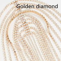 HKM-720275 Crystal-Studded Alloy Headband for Women - Geometric Design Available in Gold and Silver Options