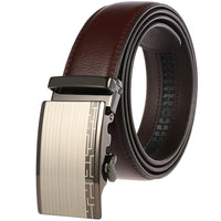 HKM-217683 Adjustable Casual Automatic Leather Belt for Men - Model LY55-7777-1