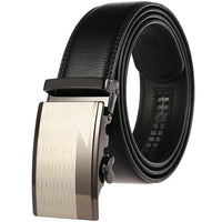 HKM-217683 Adjustable Casual Automatic Leather Belt for Men - Model LY55-7777-1