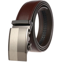HKM-217683 Adjustable Casual Automatic Leather Belt for Men - Model LY55-7777-1
