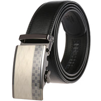 HKM-217683 Adjustable Casual Automatic Leather Belt for Men - Model LY55-7777-1