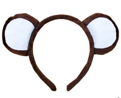 HKM-485139 Animal-Themed Plush Headband for Kids - Various Designs Available
