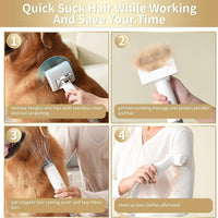 HKM-770323 5-in-1 Dog Grooming Kit with Vacuum Suction and Low Noise Technology for Small to Medium Pets