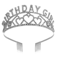 HKM-620819 Elegant Crown Tiara Headband Set for Birthday Parties and Celebrations