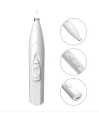 HKM-769171 Electric Pet Hair Trimmer for Cats and Dogs - Rechargeable and Battery Operated Scissors in White and Pink