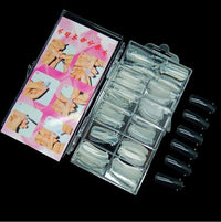 HKM-203795 Poly Gel Nail Kit - UV Builder Gel for Enhancement and Extension with Slip Solution - French Style Varnish Set