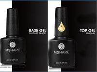HKM-203795 Poly Gel Nail Kit - UV Builder Gel for Enhancement and Extension with Slip Solution - French Style Varnish Set