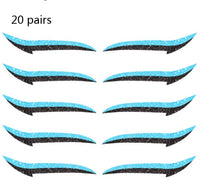 HKM-178515 Reusable Eyeliner Stickers in Multiple Colors – 10 Stickers per Pair, Various Designs Available