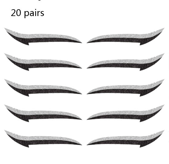 HKM-178515 Reusable Eyeliner Stickers in Multiple Colors – 10 Stickers per Pair, Various Designs Available