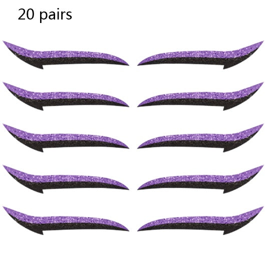 HKM-178515 Reusable Eyeliner Stickers in Multiple Colors – 10 Stickers per Pair, Various Designs Available